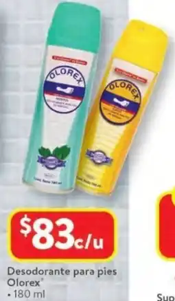 Walmart Olorex desodorante para pies oferta