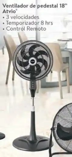 Walmart Atvio ventilador de pedestal 18" oferta