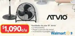 Walmart Atvio ventilador de piso 18" oferta