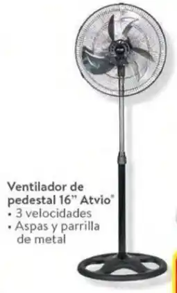 Walmart Atvio ventilador de pedestal 16" oferta