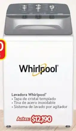Walmart Whirlpool lavadora oferta