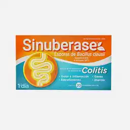 Farmacias YZA Sinuberase Colitis 20 Amp oferta
