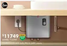 The Home Depot Rheem - calentador inst eléctrico 240v oferta