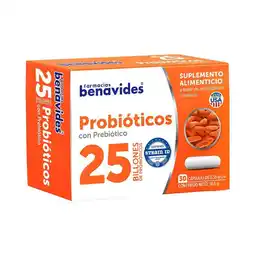 Farmacias Benavides 25 Billones Probióticos con Prebiótico oferta