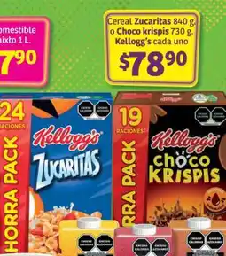 Soriana Súper Cereal Zucaritas o Choco Krispis oferta