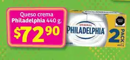 Soriana Súper Queso crema Philadelphia 440 g oferta