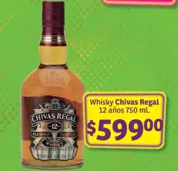 Soriana Súper Whisky Chivas Regal oferta
