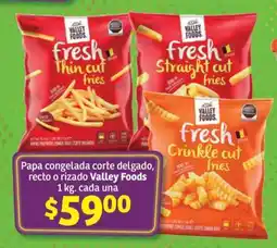 Soriana Súper Papa congelada Valley Foods oferta