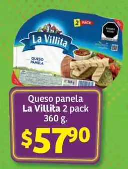 Soriana Súper Queso panela La Villita 2 pack 360 g oferta
