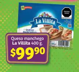 Soriana Súper Queso manchego La Villita 400 g oferta