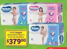 Soriana Híper Pañal Huggies ultraconfort etapa 4, 5 o 6 oferta