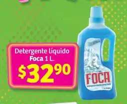 Soriana Súper Detergente líquido Foca 1 L oferta