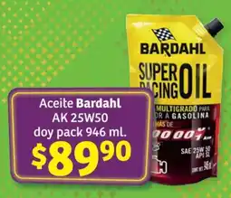 Soriana Híper Aceite Bardahl AK 25W50 oferta