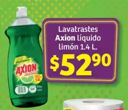 Soriana Híper Lavatrastes Axion líquido limón 1.4 L oferta