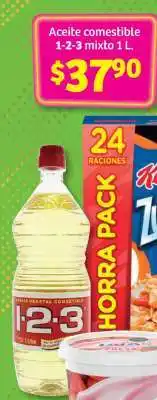 Soriana Híper Aceite comestible 1-2-3 mixto 1 L oferta