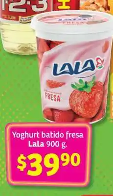 Soriana Híper Yoghurt batido fresa Lala 900 g oferta