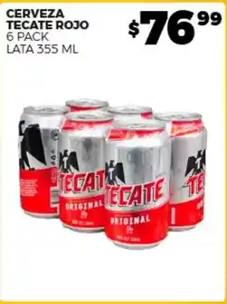 Merco Tecate - cerveza rojo oferta