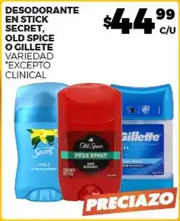 Merco Esodorante en stick secret, old spice o gillete oferta