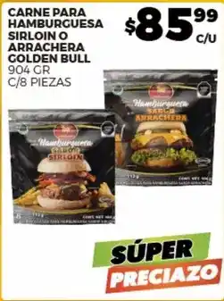 Merco Golden bull - carne para hamburguesa sirloin o arrachera oferta