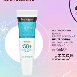 DelSol Neutrogena - sun fresh color 2.0 fps 50+ 40 ml oferta