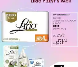 DelSol Lirio - jabon de tocador 4 pack oferta