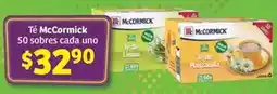 Soriana Híper Mccormick - té 50 sobres cada uno oferta