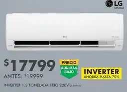 The Home Depot Lg - inverter 1.5 tonelada frio 220v oferta