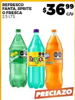Merco Refresco fanta, sprite o fresca oferta