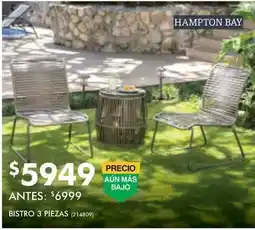 The Home Depot Hampton bay - bistro 3 piezas oferta