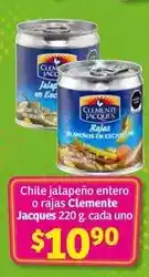 Soriana Híper Clemente jacques - chile jalapeño entero o rajas oferta