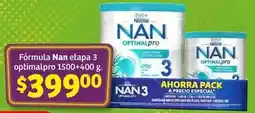 Soriana Híper Nan - formula nan etapa 3 optimalpro 1500+400g oferta