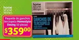 Soriana Híper Style - homestyle paquete de ganchos terciopelo oferta