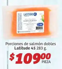 Porciones de salmón dobles Latitude 45 283 g