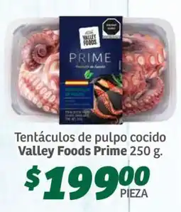 Soriana Súper Tentáculos de Pulpo Cocido Valley Foods Prime oferta
