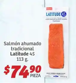 Soriana Híper Salmón ahumado tradicional Latitude 45 oferta