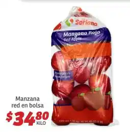 Soriana Híper Manzana red en bolsa oferta