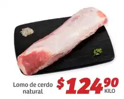 Soriana Híper Lomo de cerdo natural oferta