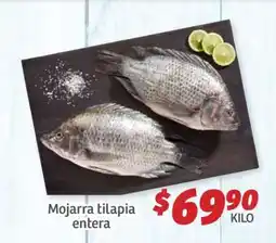 Soriana Híper Mojarra tilapia entera oferta