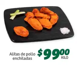 Soriana Súper Alitas de pollo enchiladas oferta