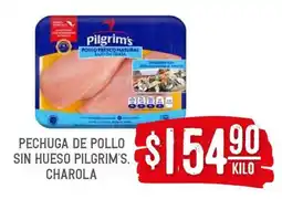Soriana Híper PECHUGA DE POLLO SIN HUESO PILGRIM'S, CHAROLA oferta