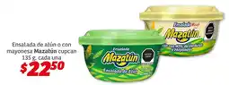 Soriana Híper Ensalada de atún o con mayonesa Mazatún oferta