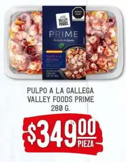 Soriana Híper Pulpo a la gallega Valley Foods Prime oferta