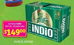 Soriana Súper Cerveza Indio oferta