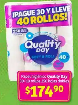 Soriana Súper Papel higiénico Quality Day oferta