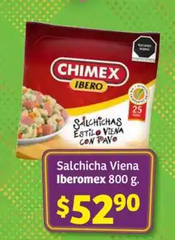 Soriana Súper Salchicha Viena Iberomex 800 g oferta