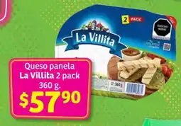 Soriana Súper Queso panela La Villita 2 pack oferta
