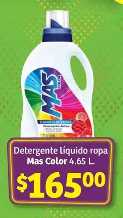Soriana Súper Detergente líquido ropa Mas color 4.65 L oferta