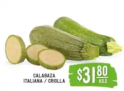 Soriana Súper CALABAZA ITALIANA / CRIOLLA oferta