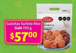 Soriana Súper Galletas Surtido Rico Gabi 700 g oferta