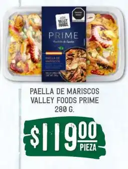 Soriana Súper Paella de mariscos Valley Foods Prime oferta